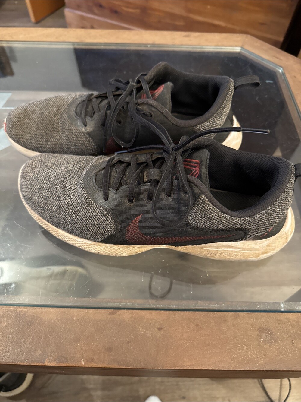 Nike Mens Flex Experience RN 10 CI9960-005 Gray Running Shoes Sneakers Size 11.5